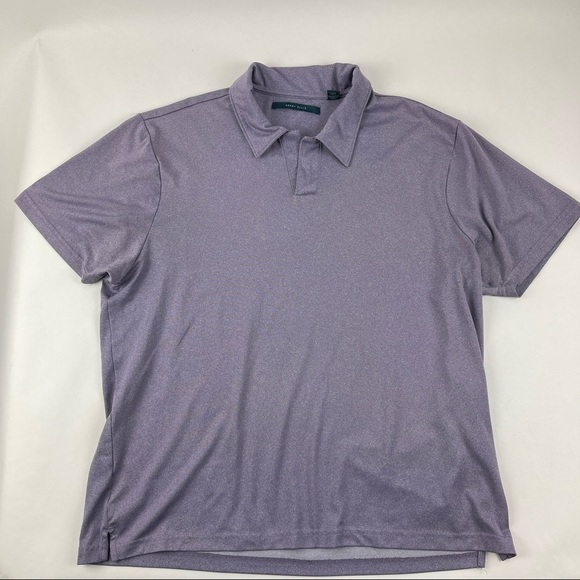 Perry Ellis Polo Mens XL Purple Short Sleeve - Picture 1 of 8